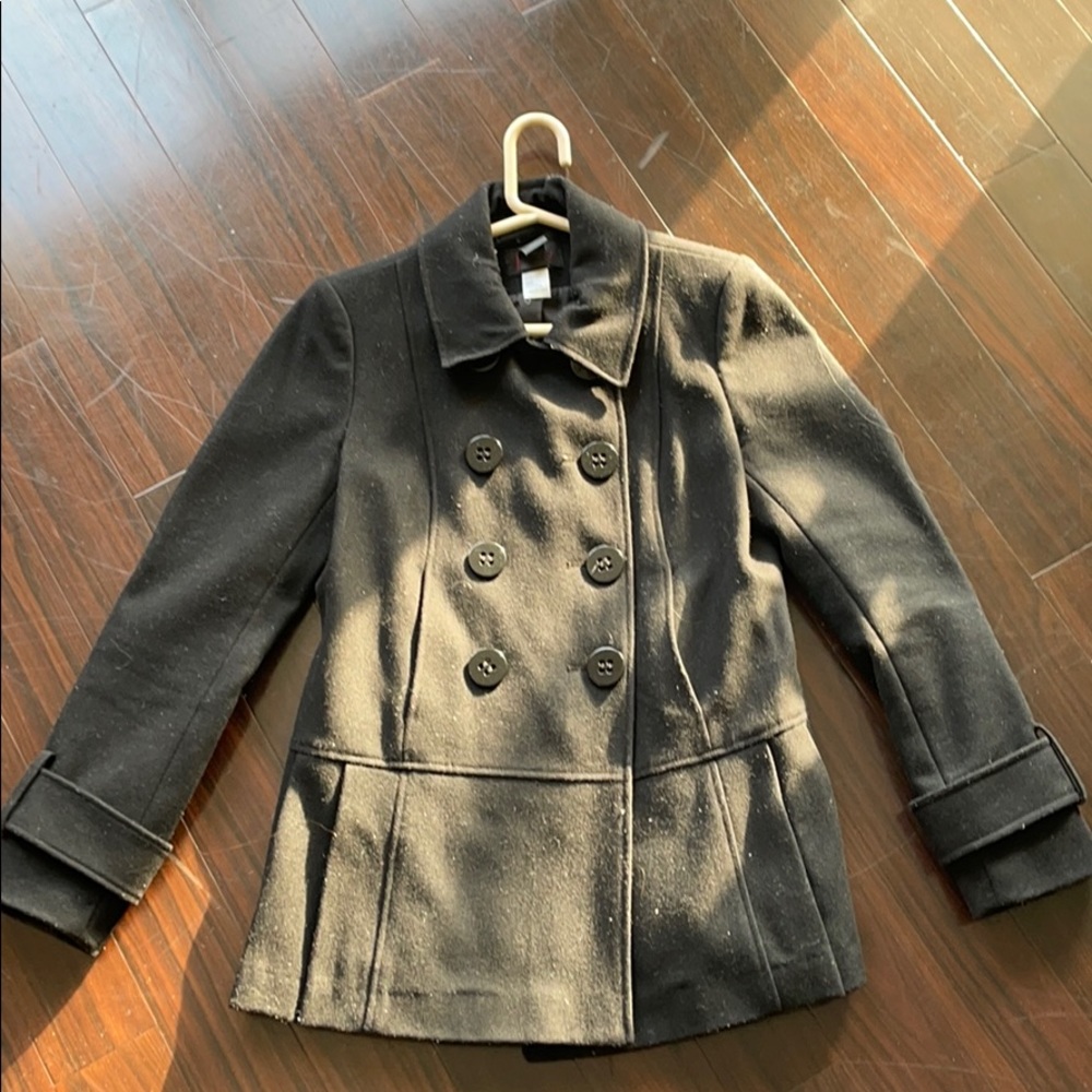 Peplum Pea coat wool
